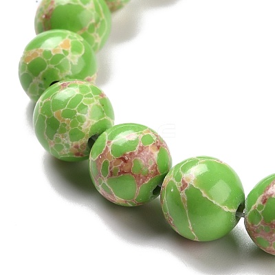 Synthetic Imperial Jasper Beads Strands G-E568-01C-01-1