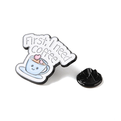 Black Zinc Alloy Brooches JEWB-E037-03EB-03-1