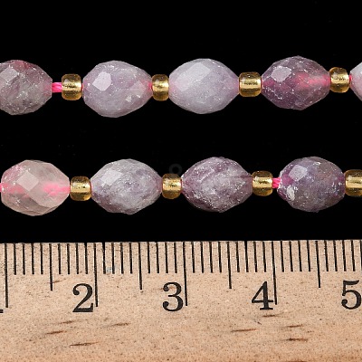 Natural Lepidolite Beads Strands G-F809-A43-01-1