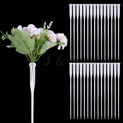 50Pcs PP Plastic Flower Water Tubes AJEW-GL0002-97A-1