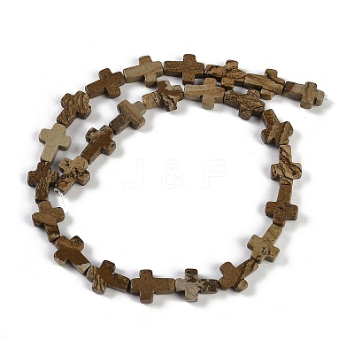Natural Picture Jasper Beads Strands G-I369-A05-02-1