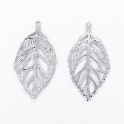 Tarnish Resistant 304 Stainless Steel Pendants STAS-P175-08P-1