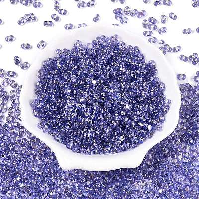 Baking Paint Transparent Glass Seed Beads SEED-N006-05H-1