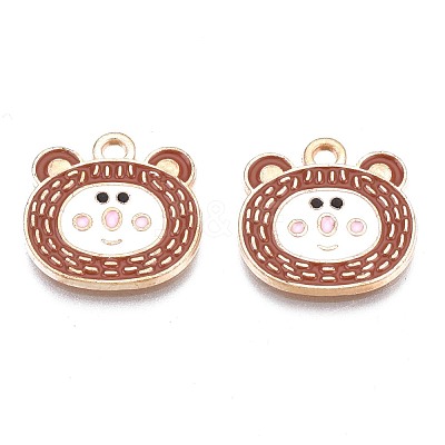 Alloy Enamel Pendants ENAM-N054-74C-1