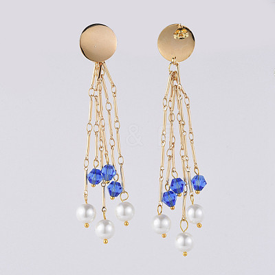 Long Tassel Earrings EJEW-JE03681-01-1
