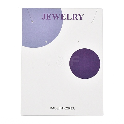 Rectangle Cardboard Earring Display Cards CDIS-P004-18B-1