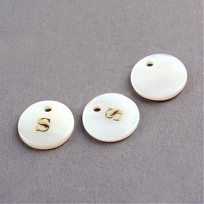 Freshwater Shell Pendants SSHEL-S249-S-1