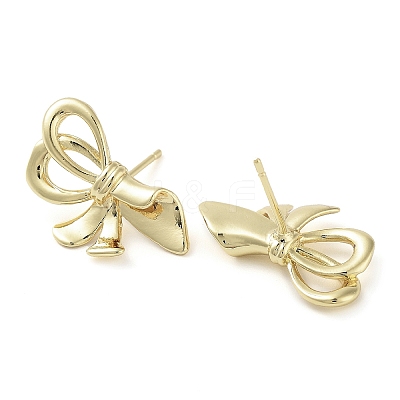 Brass Studs Earrings EJEW-K276-06C-G-1