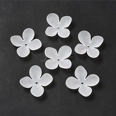 Transparent Acrylic Bead Caps MACR-J122-02-1