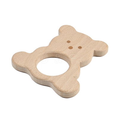 Natural Beech Wooden Baby Teething Toys WOOD-U003-14-1