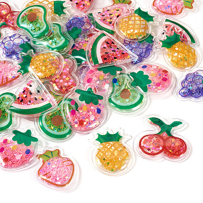 35Pcs 7 Styles PVC Plastic Cabochons KY-TA0001-43-1