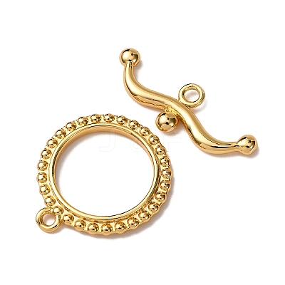 Brass Toggle Clasps KK-Z121-21G-1