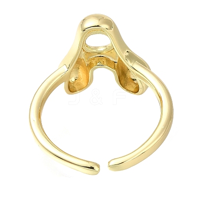 Rack Plating Brass Open Cuff Rings RJEW-S394-01G-A-1