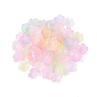 Transparent Plastic Bead Caps KY-Q005-02A-M01-1