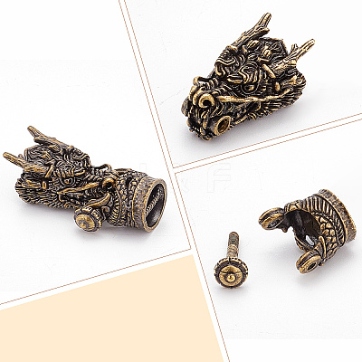 Brass Cord Ends FIND-WH0044-67-1-1
