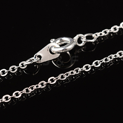 Brass Cable Chain Necklace SW028-S-1