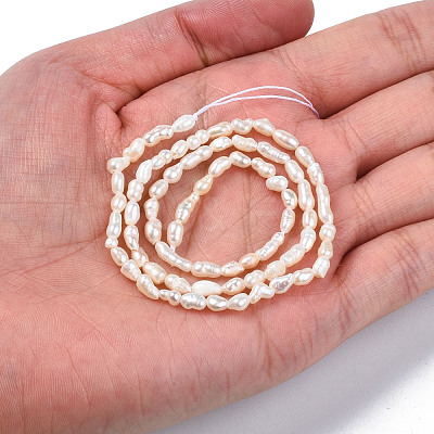 Natural Cultured Freshwater Pearl Beads Strands X-PEAR-N012-02F-1