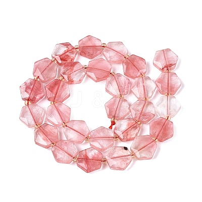 Cherry Quartz Glass Beads Strands G-N368-01A-21-1