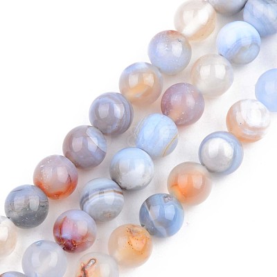 Natural Agate Beads Strands G-S359-137-1