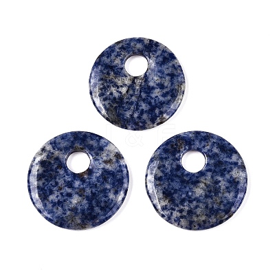 Natural Blue Spot Jasper Pendants G-T138-177B-1