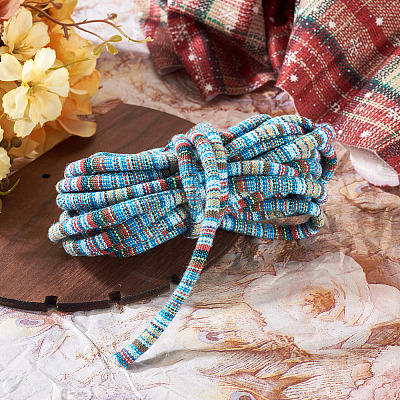 5M Ethnic Style Nylon Braided Round Cords OCOR-TA0003-21B-1
