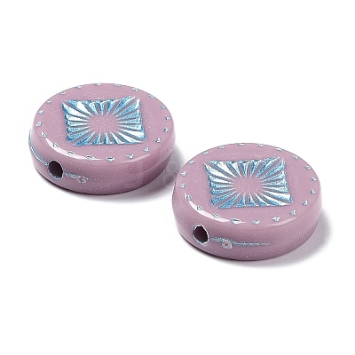 Opaque Acrylic Beads LS-OACR-G016-07H-1