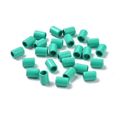 Column Rack Plating Spray Painted Alloy Beads for Jewelry Making PALLOY-F291-01I-1