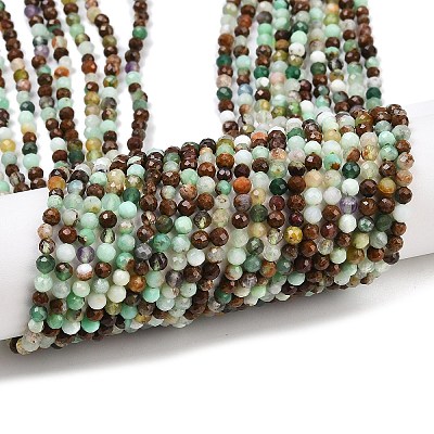 Natural Chalcedony Beads Strands G-C255-A02-3mm-01-1