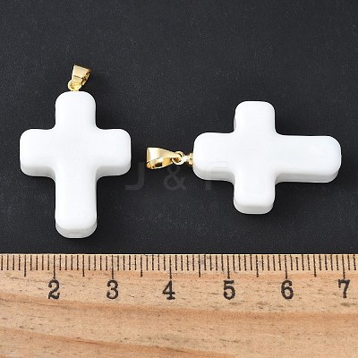 Handmade Lampwork with Brass Pendants LAMP-I030-01G-08-1