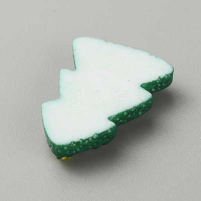 Christmas Theme Opaque Resin Cabochons LS-RESI-WH0029-33B-1