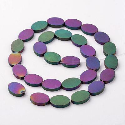 Electroplate Non-magnetic Synthetic Hematite Beads Strands G-F300-10-F02-1