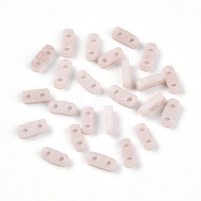 2-Hole Opaque Glass Seed Beads SEED-S023-04H-1