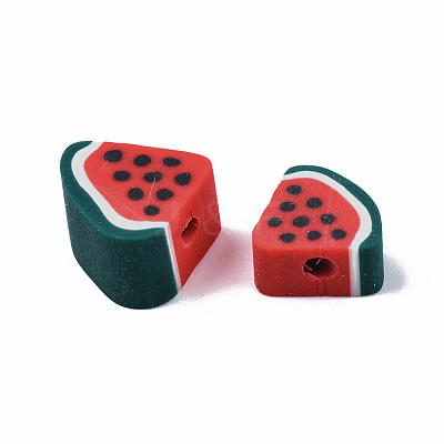 Handmade Polymer Clay Beads CLAY-R069-01J-1