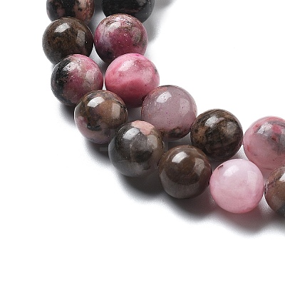 Natural Rhodonite Beads Strands G-G828-02-10mm-1