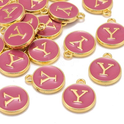 Golden Plated Alloy Enamel Charms ENAM-S118-08Y-1