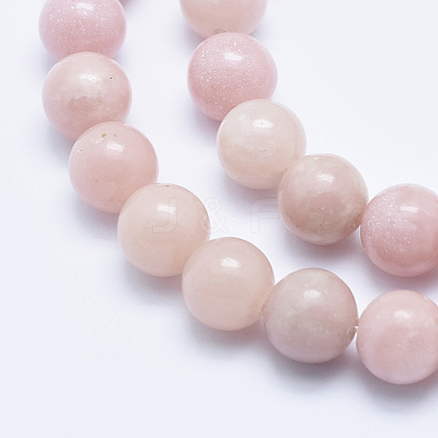 Natural Pink Opal Beads Strands G-E444-28-10mm-1