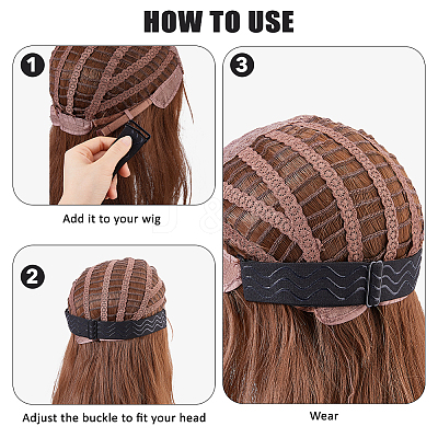 6Pcs Cloth Anti-slip Wig Caps AJEW-FH0008-84-1