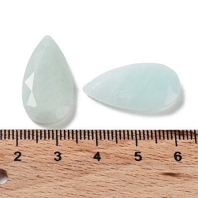 Natural Flower Amazonite Faceted Pendants G-D082-01H-1