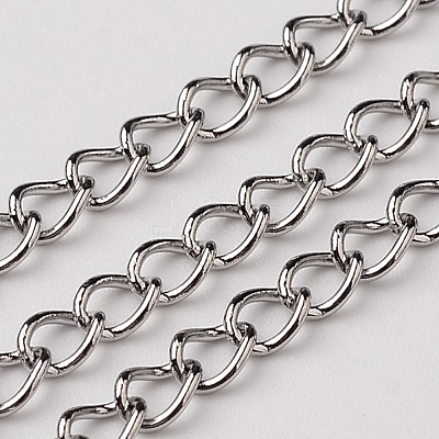 Tarnish Resistant 304 Stainless Steel Twisted Chains Curb Chain CHS-L015-14-1