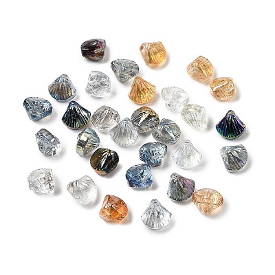 Electroplate Transparent Glass Beads EGLA-L047-01-1