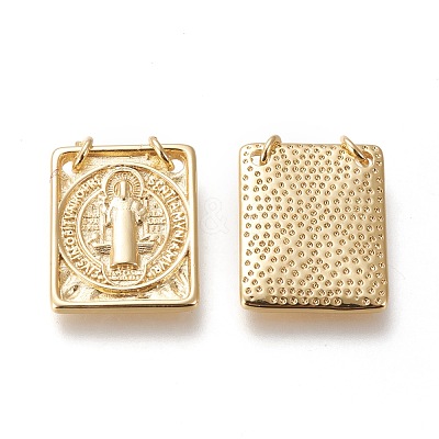 Brass Pendants KK-M209-04G-1