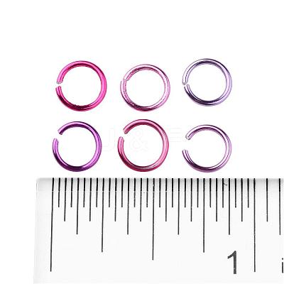 6 Colors Aluminum Wire Open Jump Rings ALUM-JP0001-01C-1