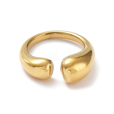 304 Stainless Steel Open Cuff Rings LS-RJEW-Z024-02G-01-1