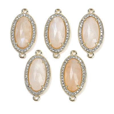 Natural Moonstone Faceted Oval Links G-B126-06G-02-1
