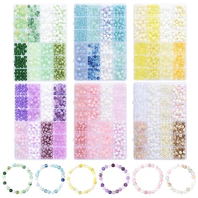 480Pcs 8 Styles Mixed Styles Acrylic Beads OACR-YW0002-68A-1