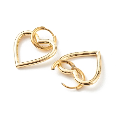 304 Stainless Steel Huggie Hoop Earrings EJEW-JE04549-04-1
