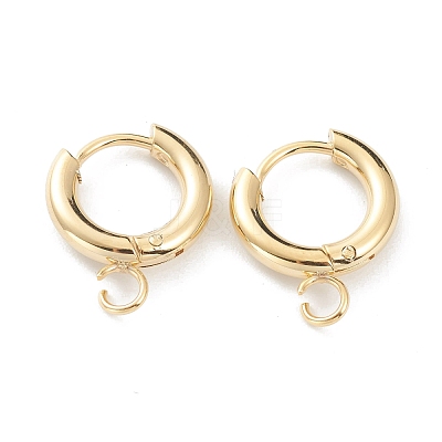201 Stainless Steel Huggie Hoop Earring Findings STAS-P283-01A-G-1