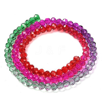 Transparent Painted Glass Beads Strands DGLA-A034-T3mm-A24-1