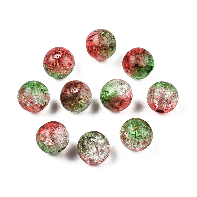 Transparent Crackle Acrylic Beads CACR-N002-13A-1