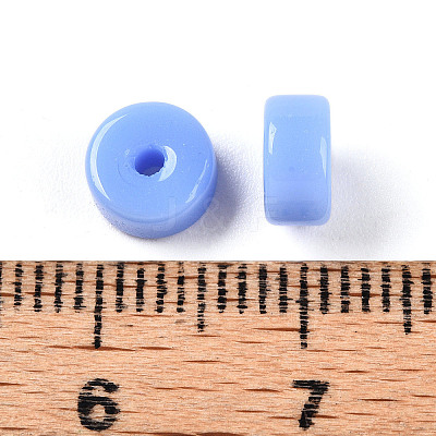 Opaque Solid Color Glass Beads X1-GLAA-N007-6x3mm-A05-1